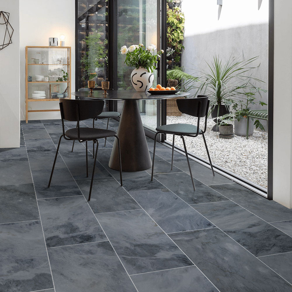 Luna Sky Gray Marble Tiles Polished Wall and Floor Tile 12"x24"