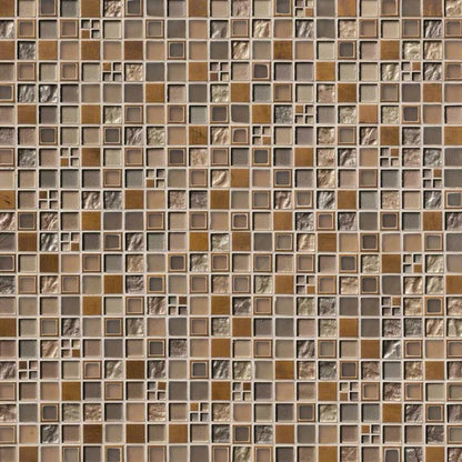 MSI Manhattan Blend Glass & Metal Tile