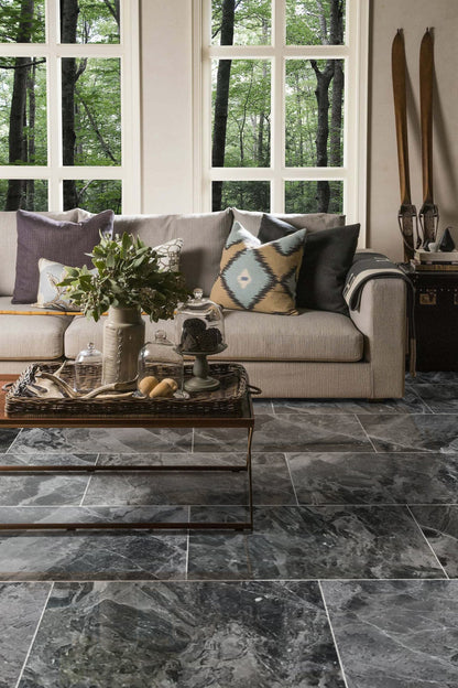 Manhattan Gray Marble Polished Floor and Wall Tile