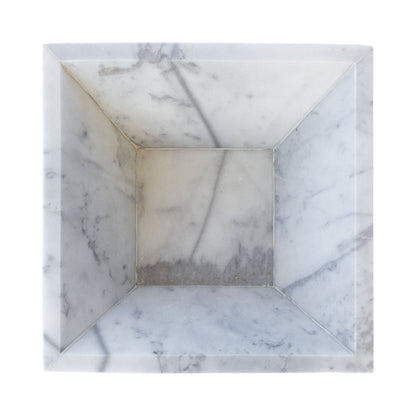 Turkish Carrara White Marble Natural Stone Fire Pit