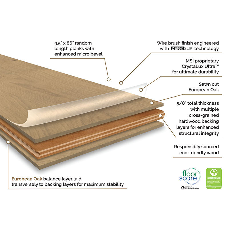 MSI Mccarran®Bramlett Engineered Hardwood Flooring