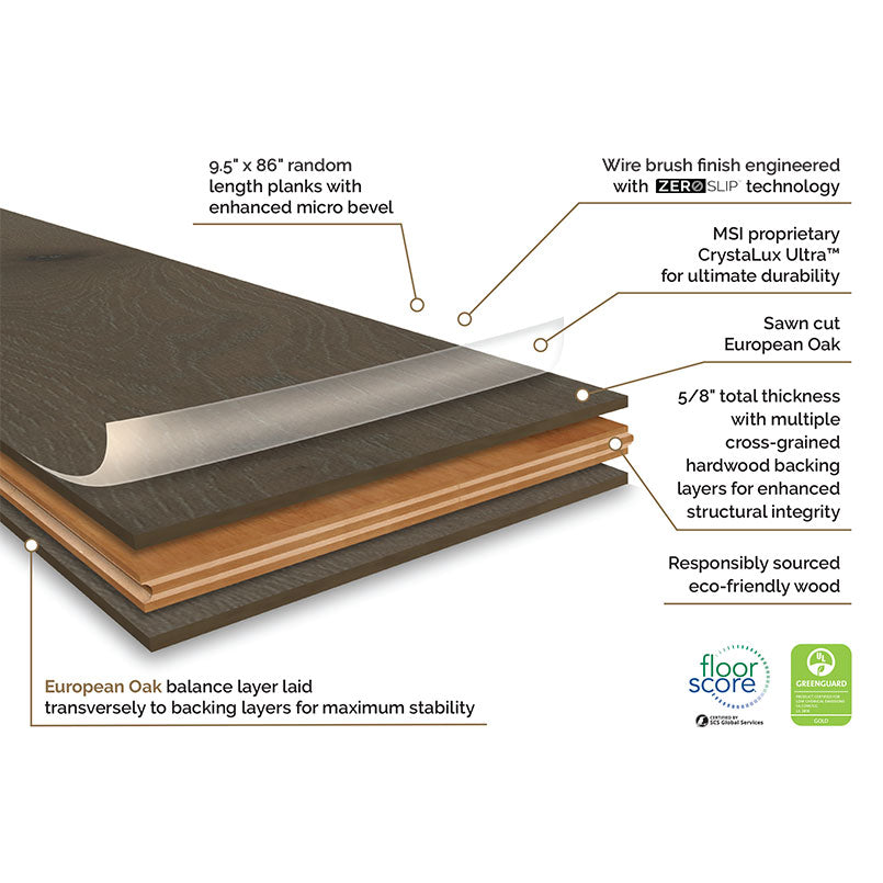MSI Mccarran®Milledge Engineered Hardwood Flooring