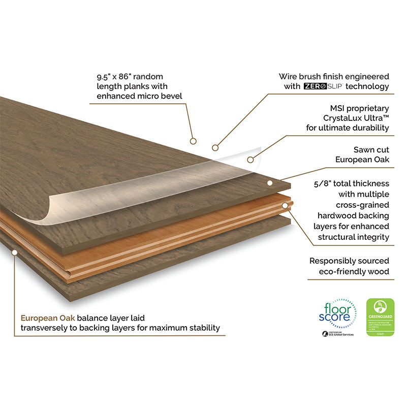 MSI Mccarran®Wayland Engineered Hardwood Flooring