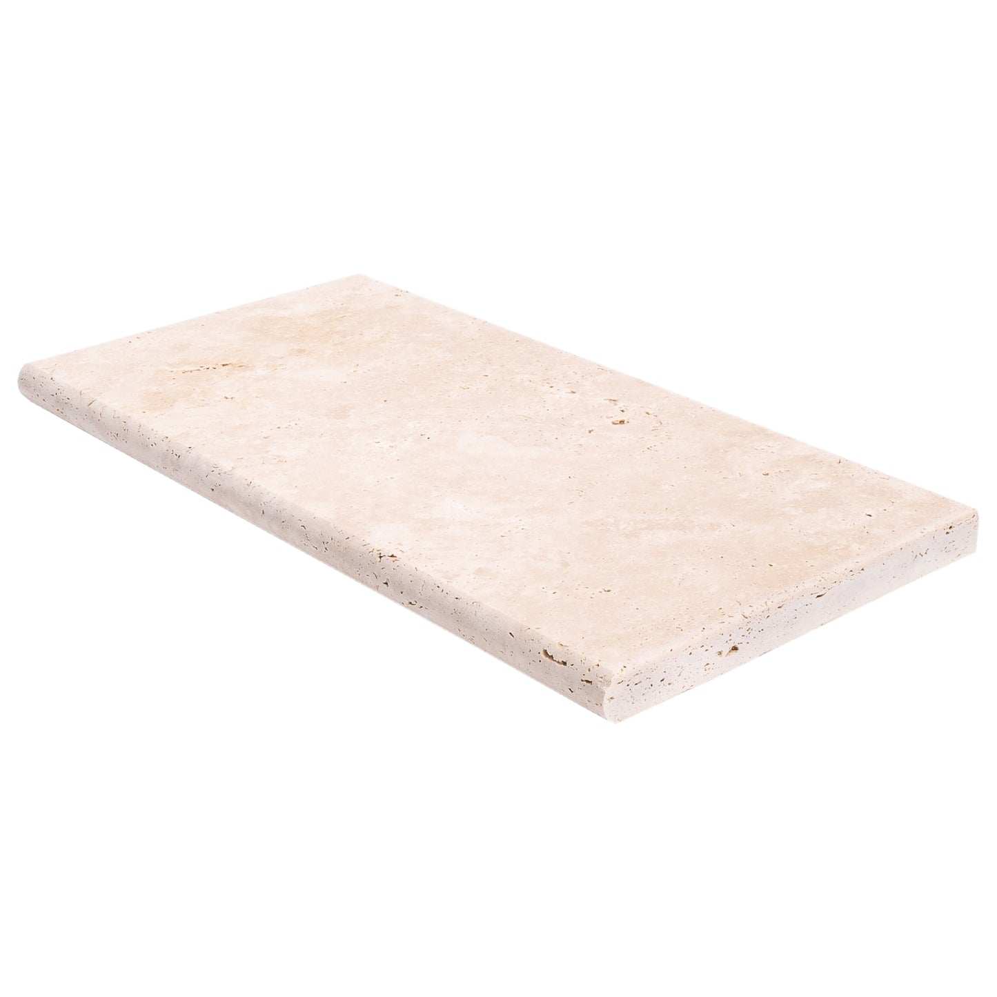 Travertine 12"x24" Miletos Ivory Tumbled Pool Coping