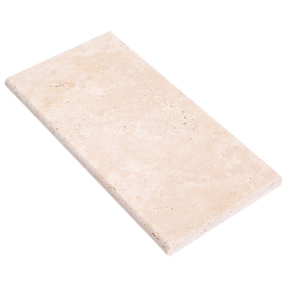 Travertine 12"x24" Miletos Ivory Tumbled Pool Coping