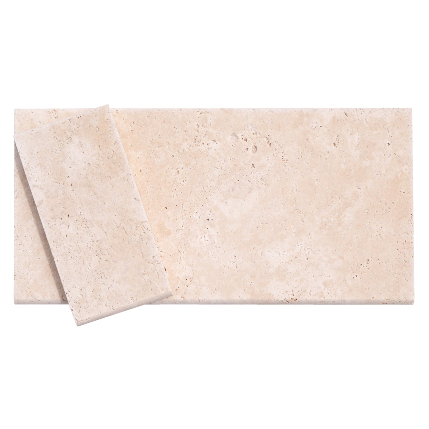 Travertine 12"x24" Miletos Ivory Tumbled Pool Coping