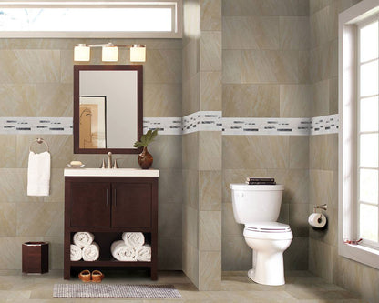 MSI Moderno Blanco Glass & Metal Tile