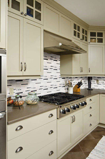 MSI Moderno Blanco Glass & Metal Tile