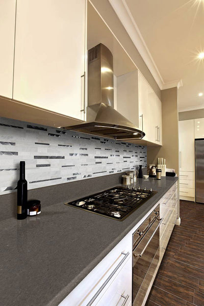MSI Moderno Blanco Glass & Metal Tile