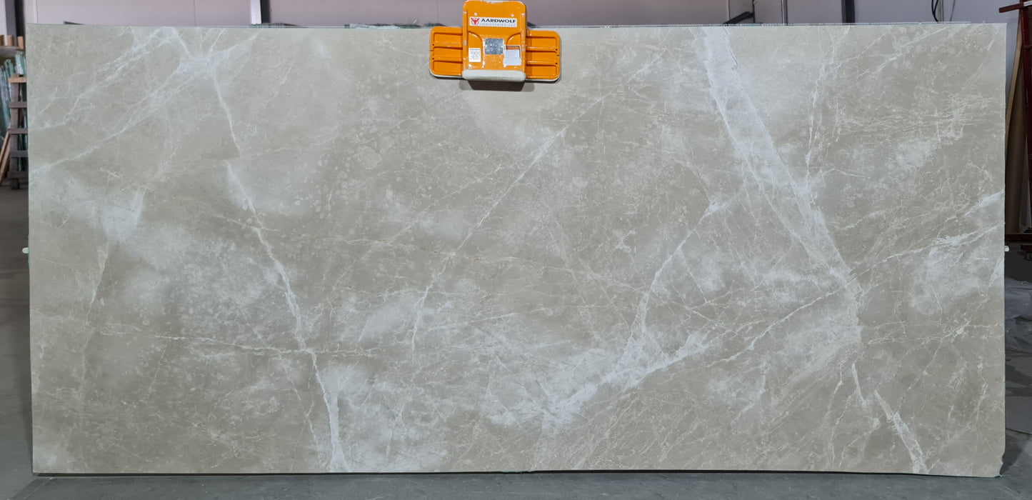 Moon Cream Bookmatching Polished Marble Slab