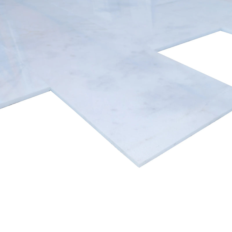 Mugla White Marble Tiles Polished Floor and Wall Tile