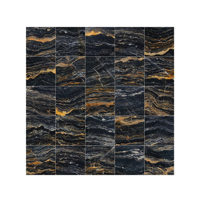 Nero Picasso Marble Polished Floor and Wall Tile