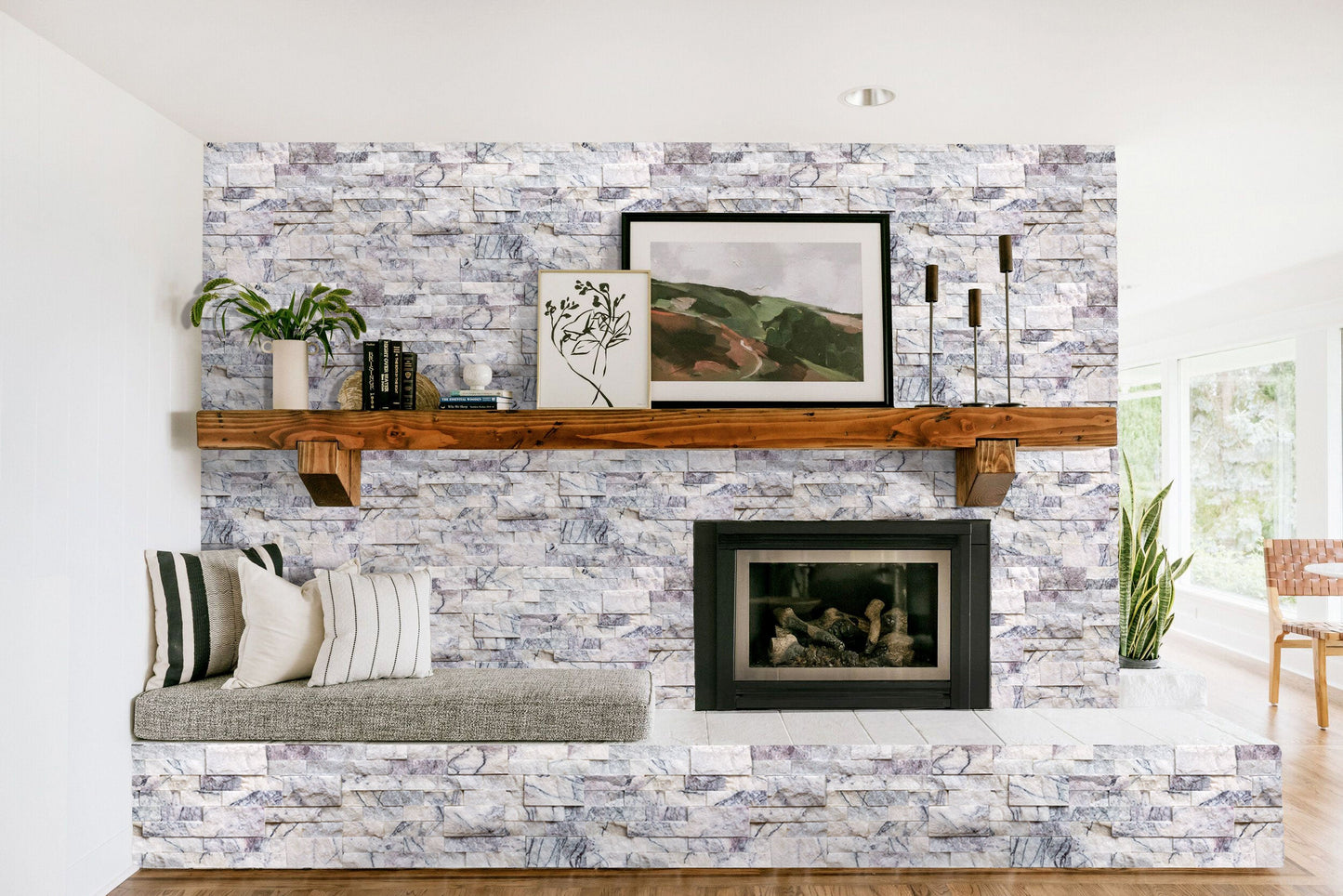 New York Marble 3D Ledger Panel 6"x24" – Split-Face Wall Tile, Full Truckload