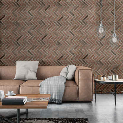 MSI Noble Red®Reclaimed Clay Brick - Herringbone