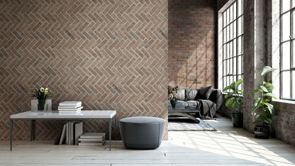 MSI Noble Red®Reclaimed Clay Brick - Herringbone