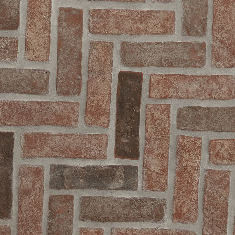 MSI Noble Red®Reclaimed Clay Brick - Herringbone