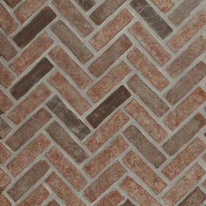 MSI Noble Red®Reclaimed Clay Brick - Herringbone