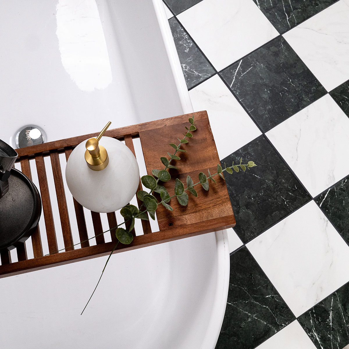 MSI Noir Blanc Grid Porcelain Tile