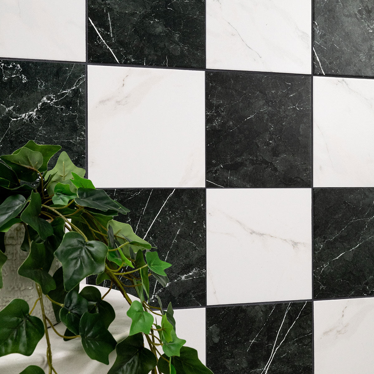 MSI Noir Blanc Grid Porcelain Tile