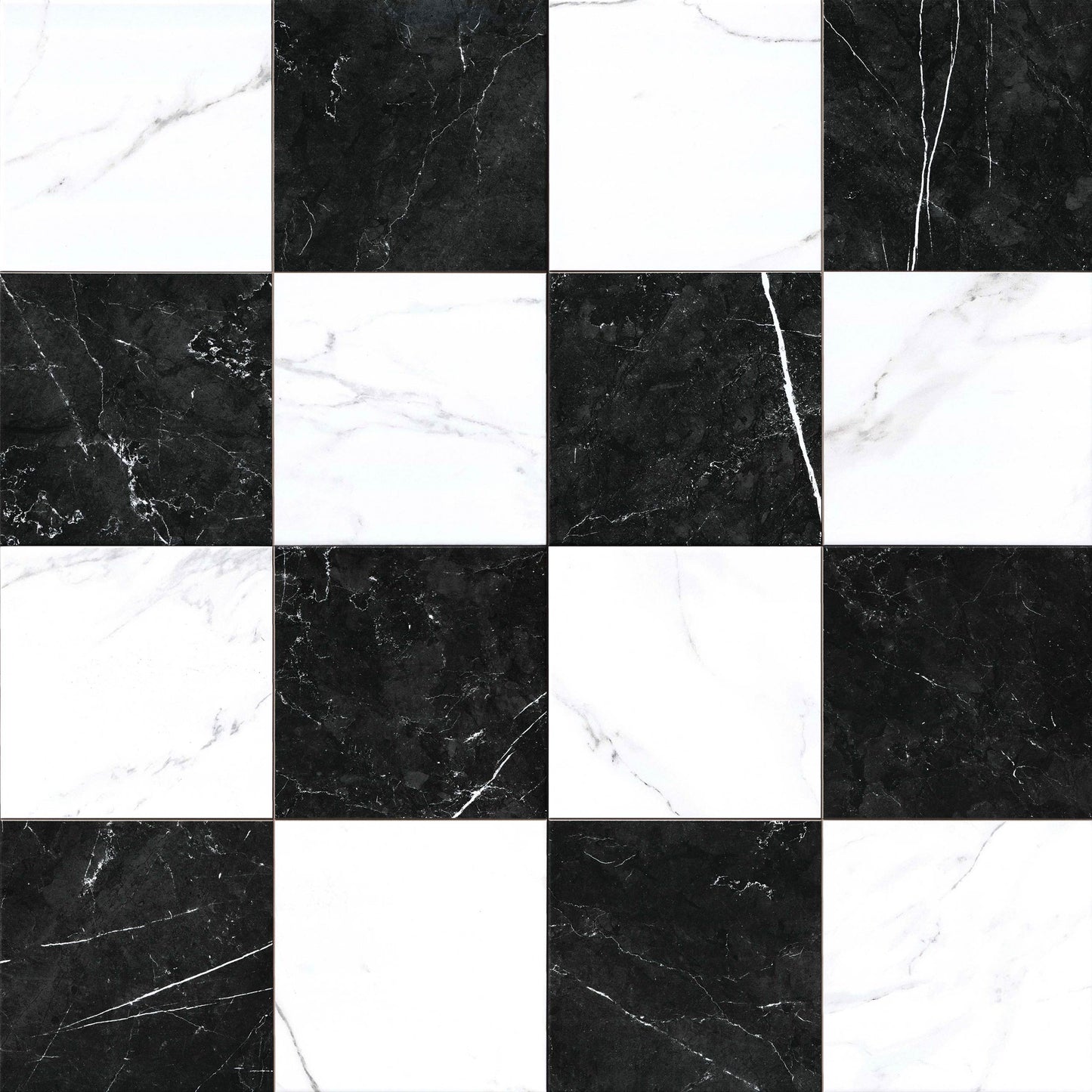 MSI Noir Blanc Grid Porcelain Tile