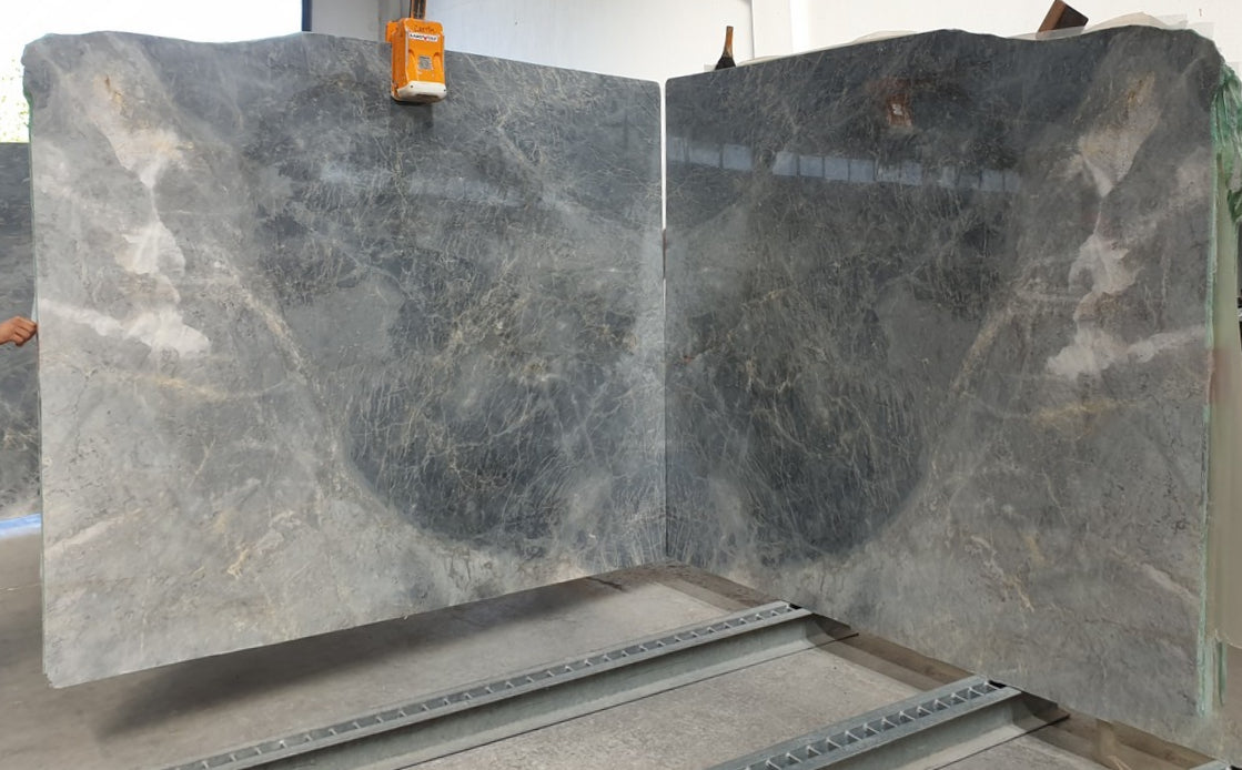 Nordic Blue Bookmatching Polished Marble Slab