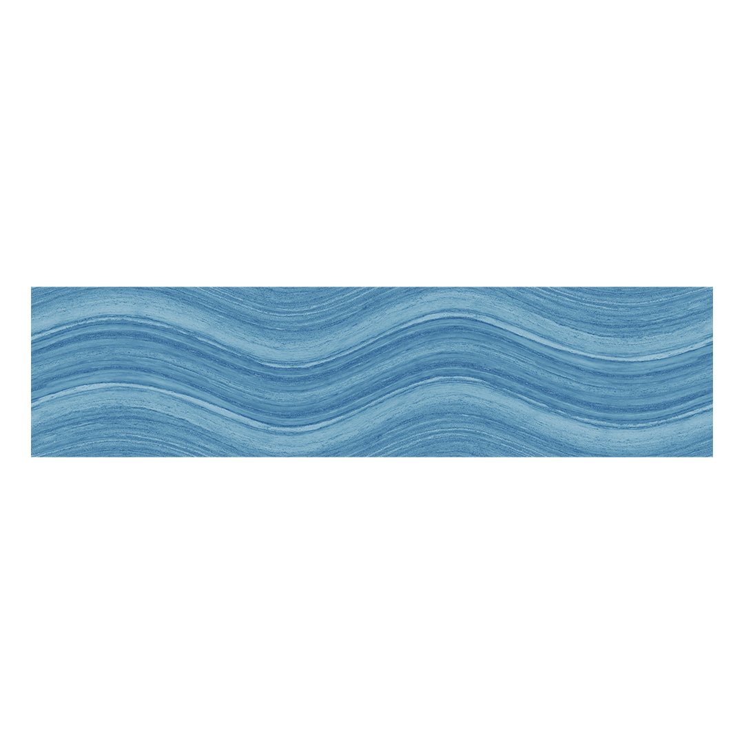 Ocean Wave Aqua Green, 6" x 24" - Porcelain Tile - view 4