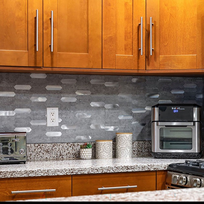 Gray 12x12 Honed Brick PVC Peel & Stick Tile (10 pack, 10 sq ft/case) - Sample