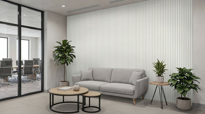 MSI White Acoustic Slat Wall Panel