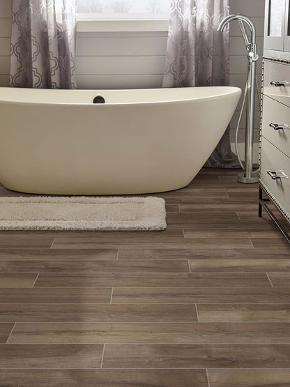 MSI Smoke Porcelain Wall and Floor Wood Look Tile 6"x36" - Palmetto Collection