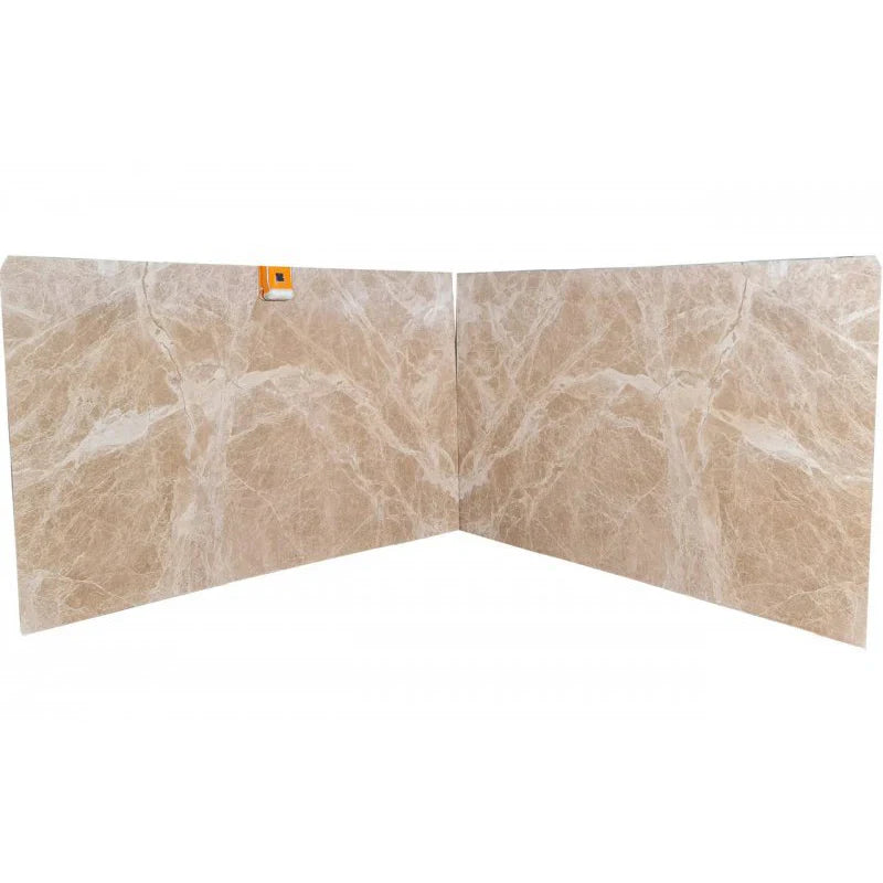 Patara Beige Exotic Bookmatching Polished Marble Slab