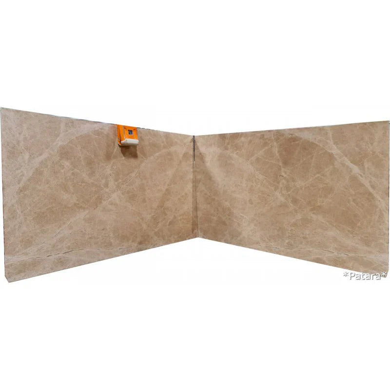 Patara Beige Exotic Bookmatching Polished Marble Slab