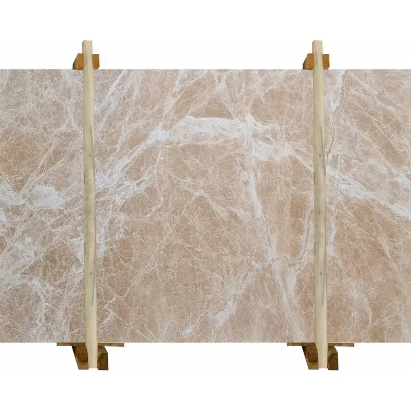 Patara Beige Exotic Bookmatching Polished Marble Slab