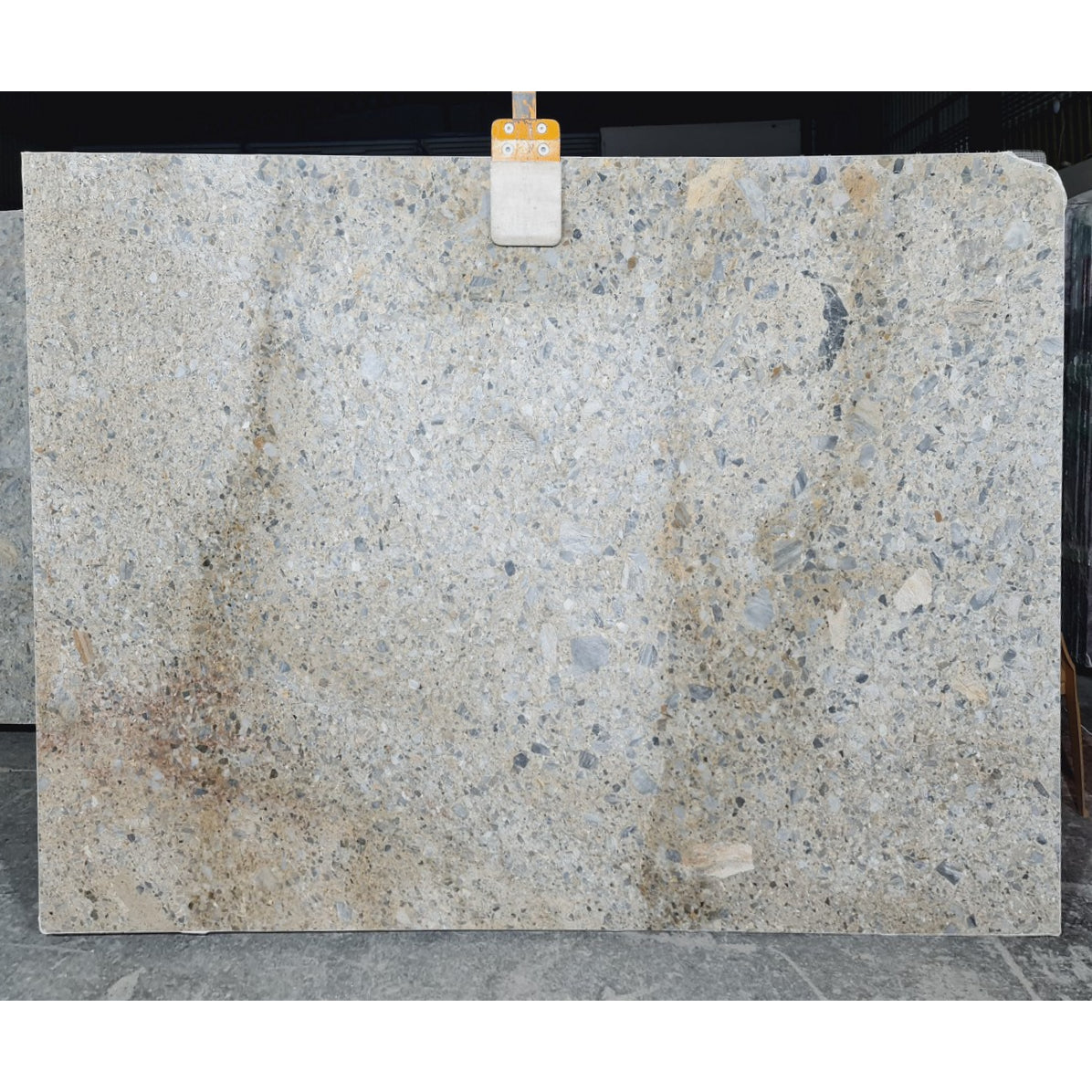 Pebble Gray Bookmatching Polished Marble Slab