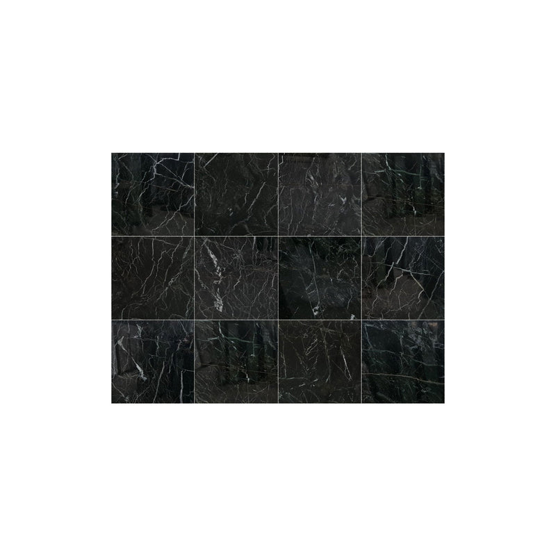 Petroleum Green Marble Polished Floor and Wall Tile