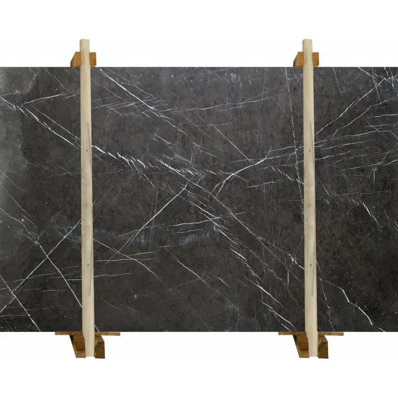 Pietra Dark Gray Bookmatching Polished Marble Slab