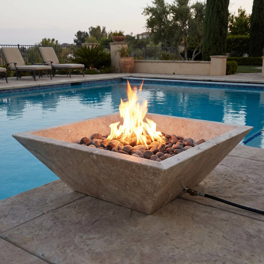 Aspendos Travertine Natural Stone Fire Pit