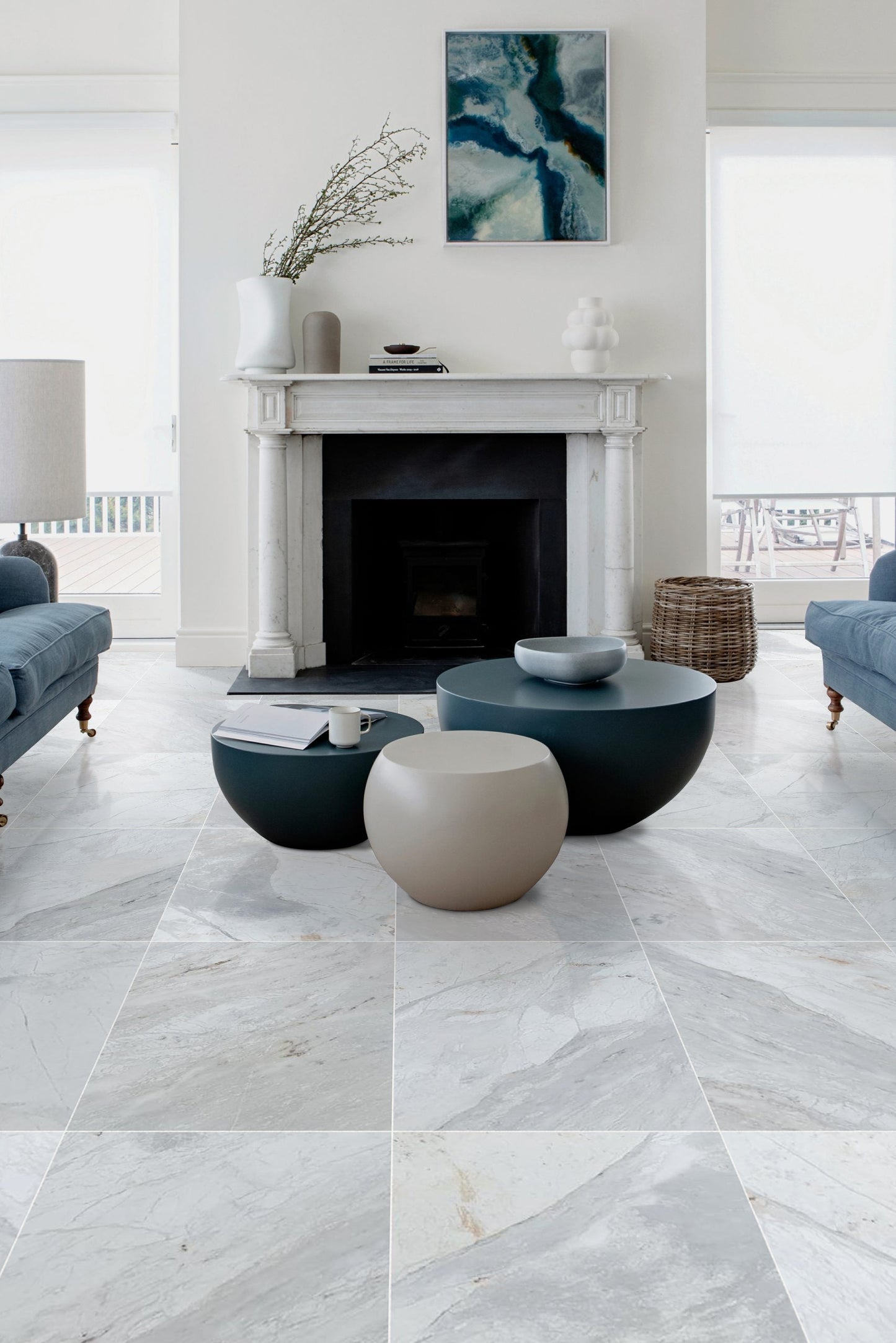 Polar White Marble Polished Floor and Wall Tile