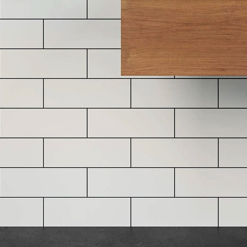 White 4x12 Matte Ceramic Subway Tile (34 pack, 10.4 sq ft/case)