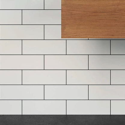 White 4x12 Matte Ceramic Subway Tile (34 pack, 10.4 sq ft/case)