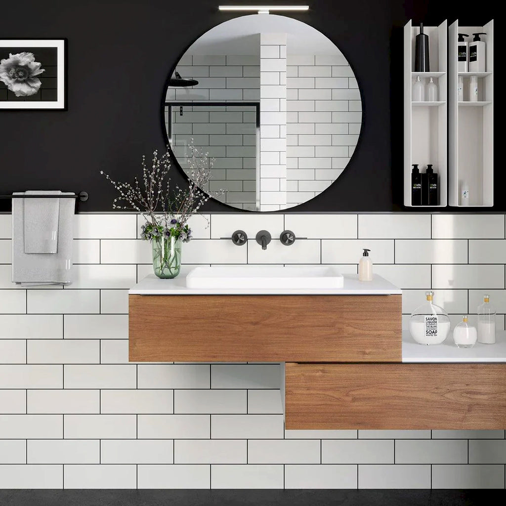 White 4x12 Matte Ceramic Subway Tile (34 pack, 10.4 sq ft/case)
