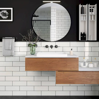 White 4x12 Matte Ceramic Subway Tile (34 pack, 10.4 sq ft/case)