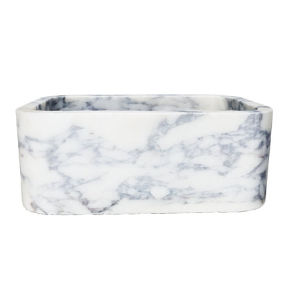 Calacatta Viola Marble Natural Stone Rectangular Sink (W)18" (L)12" (H)7"