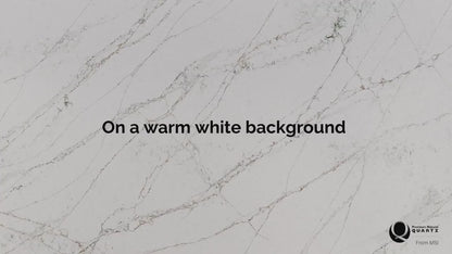 MSI Calacatta Viraldi® Premium Quartz Prefabricated Countertop - Island