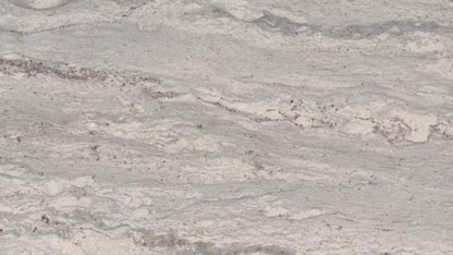 MSI New River White Granite Prefabricated Countertop - Island