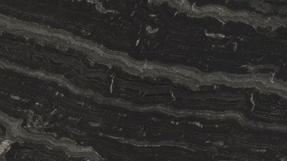 MSI Agatha Black Granite Prefabricated Countertop - Island
