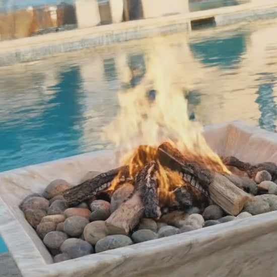 Diana Royal Marble Firepit 24" x 24" x 8"
