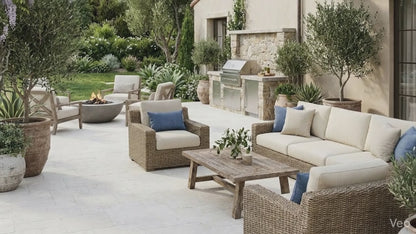 Shell Stone White Tumbled Limestone Pavers