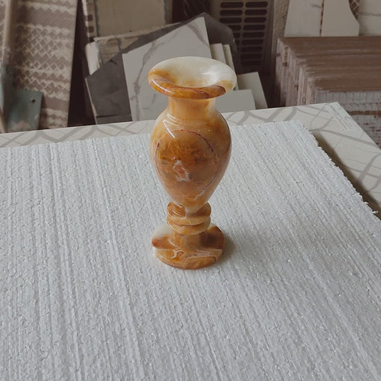 Honey Onyx Stone Vase video