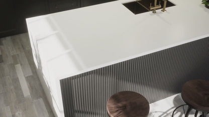 MSI Arctic White™ Premium Quartz Prefabricated Countertop - Island