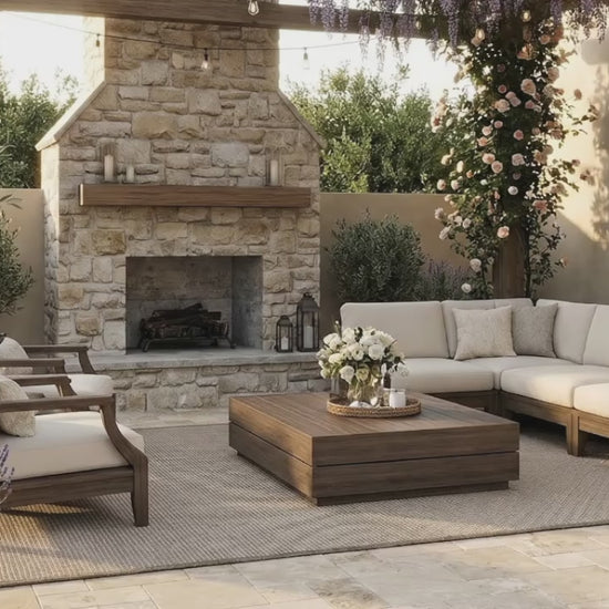 Ivory Harmony Travertine Filled and Tumbled Pavers
